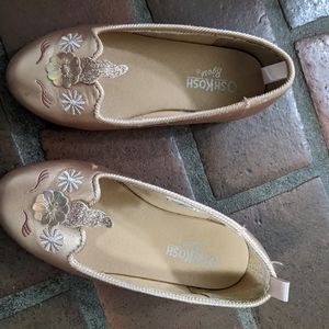 Oshkosh Bgosh Rose gold unicorn flats (8)